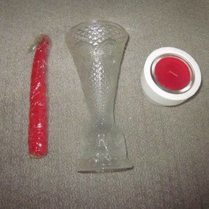 Avon Heart and Diamond Candle Holder